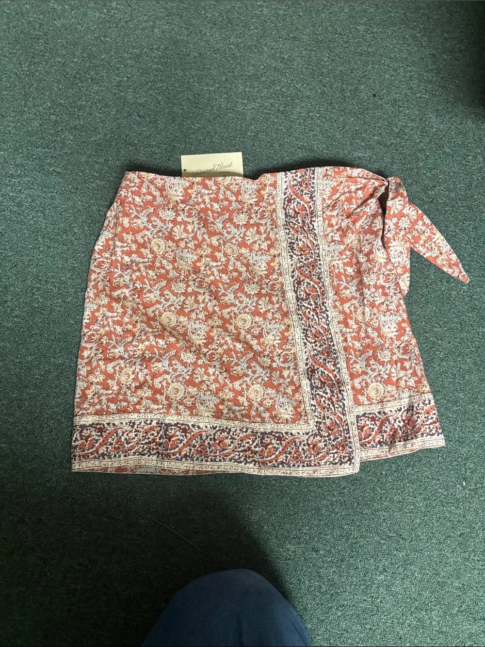 Universal Thread Mini Wrap Skirt - Picture 2 of 4